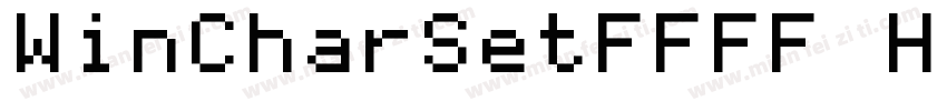 WinCharSetFFFF H2字体转换